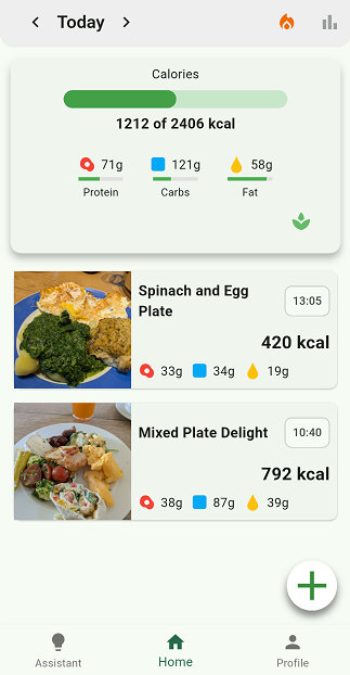 FoodTrackr App Interface